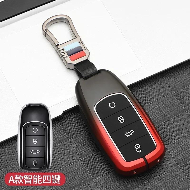 Custodia Per Chiave In Lega Colorata + Silicone Per Chery Tigo 7 8 Pro Max Omoda C5 Tigo 7 8 Plus Arrizo 5 Plus Portachiavi Accessori Per Auto