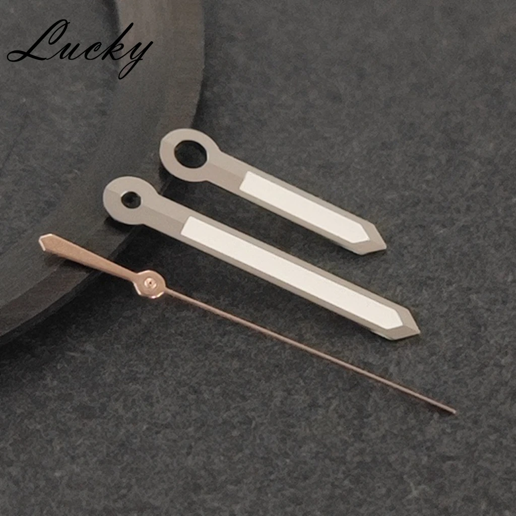 High Quality Silver & Gold Luminous Watch Hands with Green Glow