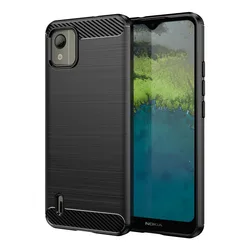 Shockproof Soft Silicone Protective Bumper Case - 6.3 Inch for Nokia C31 (Black)