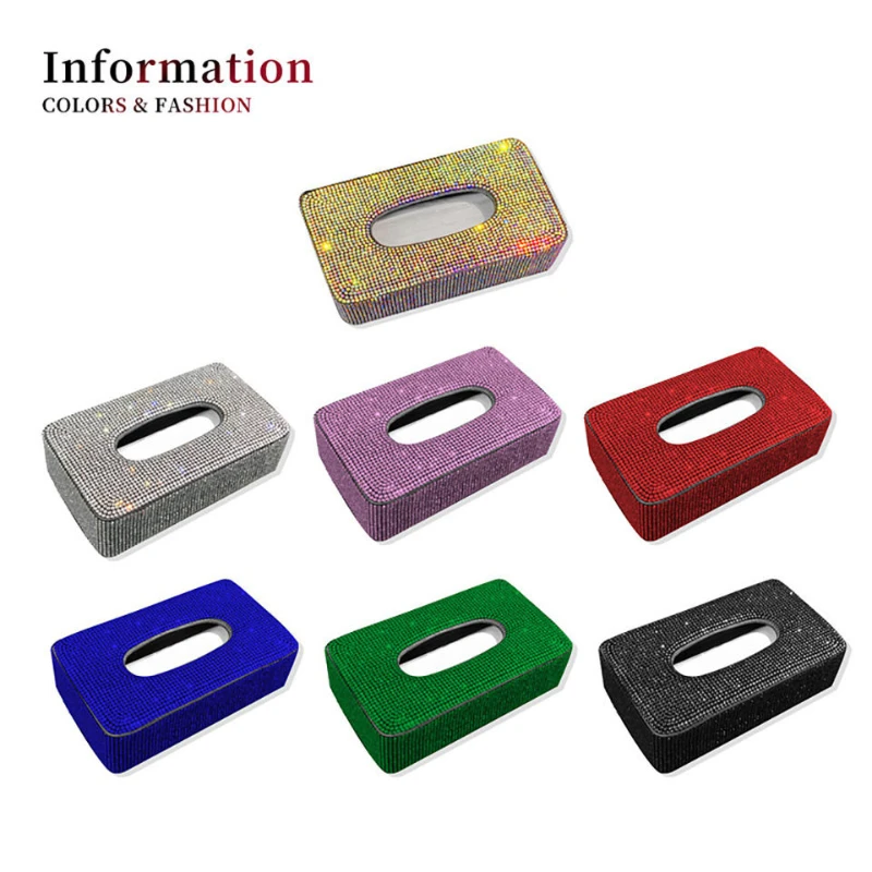 Car Tissue Box Holder Block-type Tissue Box for Center Console Armrest Seat Back Car Accessories car tissue holder tissue box car interior accessories