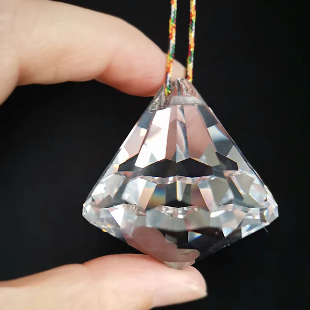 5 Db Kristály Lógó Napsütő Gyémánt Golyócsillár Prizma Arccalizált Golyó Medál Otthoni Kerti Dekoráció Díszek Szivárványkészítő - Image 6