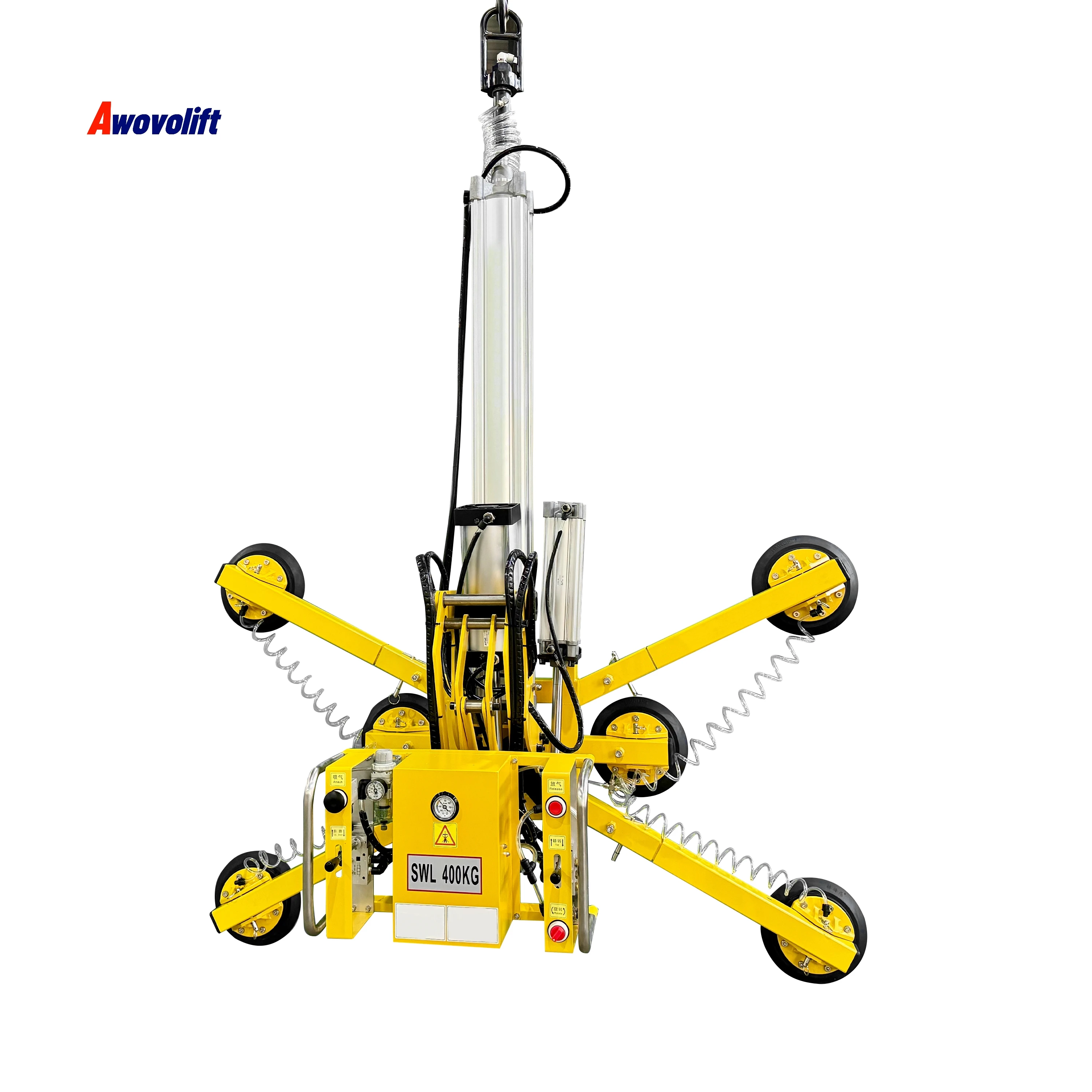 Awovolift Pneumatic Vacuum Glass Lifter Machine 90 Degree Rotating And Turning With CE Vacuum Lifter 50-500kg Air Powered