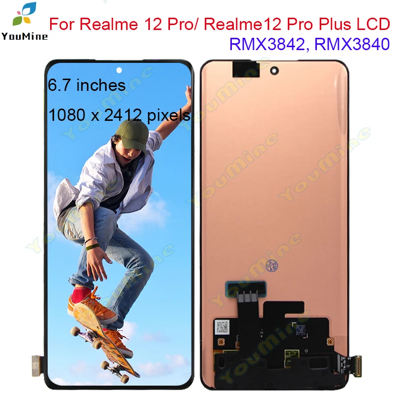 Original Ecran LCD et Vitre Tactile Complet Pour Realme 12 Pro/12 Pro
