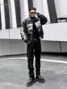 Autumn Winter Punk Coat Embroidery Motorcycle Suit PU Leather Jacket Men's High Street Retro Niche Silhouette Heavyweight Jacket 5