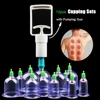12/6Pcs Vacuum Cupping Set Suction Cups Back Massage Body Cup Detox Massage Body Cups Vacuum Cupping Anti Cellulite Massage Jars 6