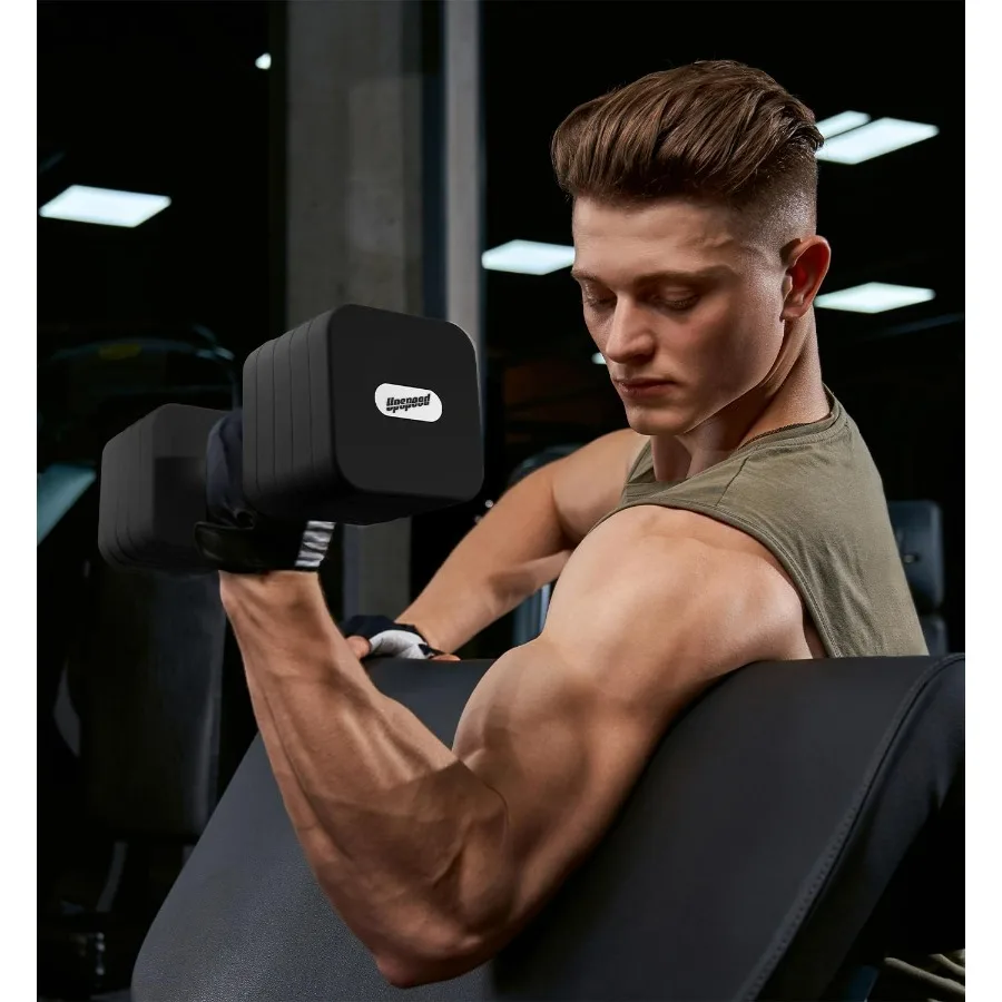 25LB Each [50 LBS Pair] Adjustable Dumbbell Set Free Weights Dumbbells Set for Women Men Hand Weights Sets Adjust Dumbbell Weigh