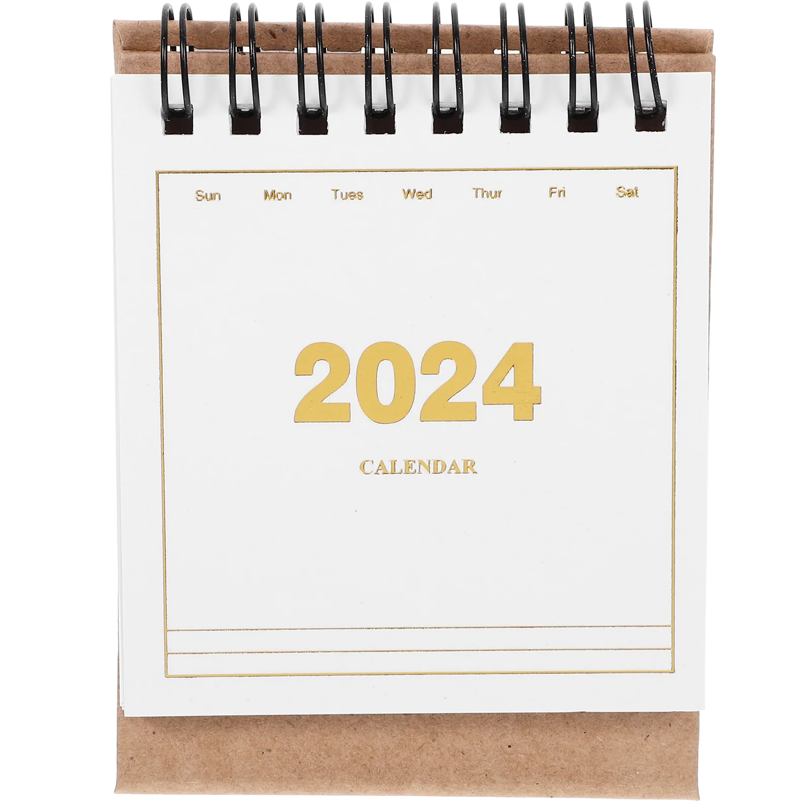 Mini Desk Calendar 2024 Bottom White Desktop Ornament Miniature for Note Notes Paper 2023-2024 Work Decor office month calendar convenient table calendar 2024 mini calendar english calendar desk ornament