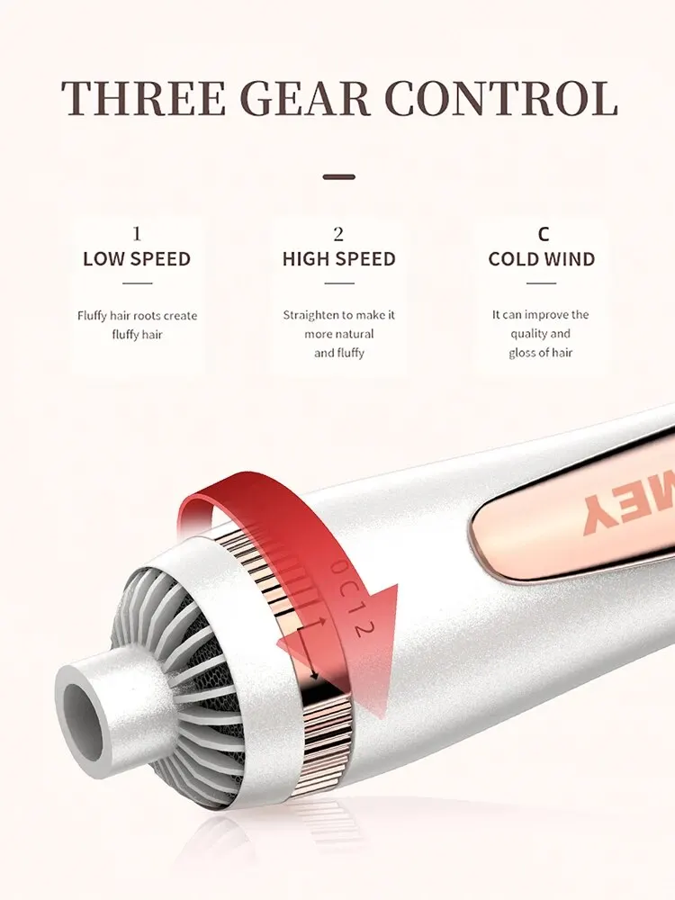 Hair Dryer Brush & Volumizer Hot Air Brush, 2-in-1 Blow Dryer Brush Styler for Straightening, Curling