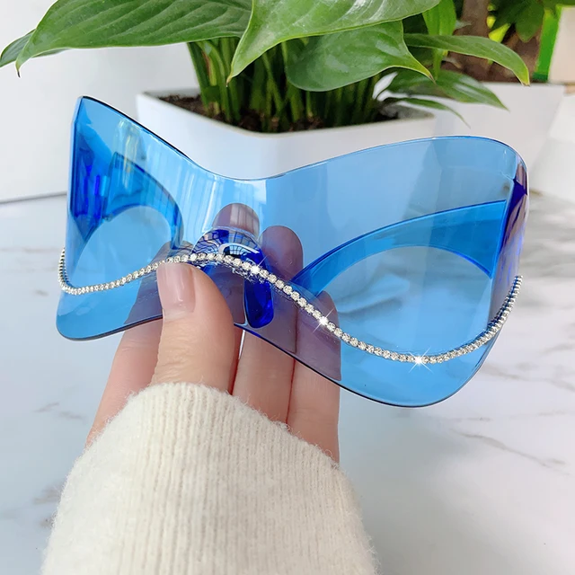 Unisex Y2K Punk Sunglasses Luxury Wrapped Sport Goggles Outdoor Fashion Eyewear