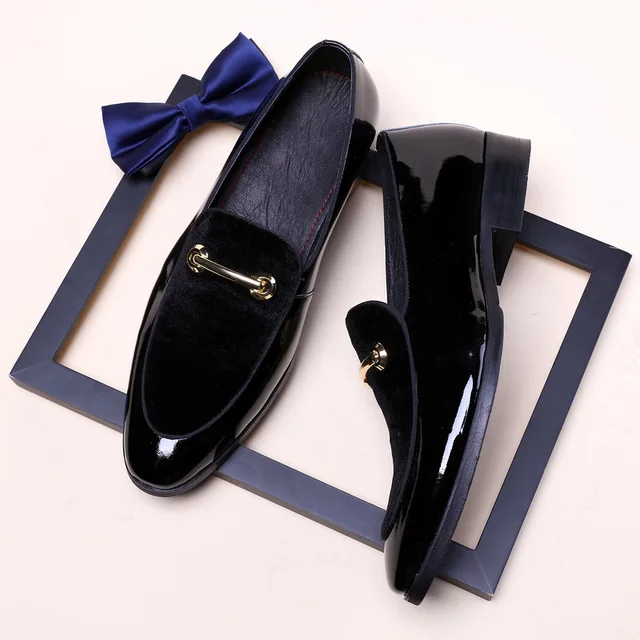 Luxury Business Oxford Leather Shoes Men Breathable Patent Leather Formal Shoes Plus Size Man Office Wedding Flats Male Black 4