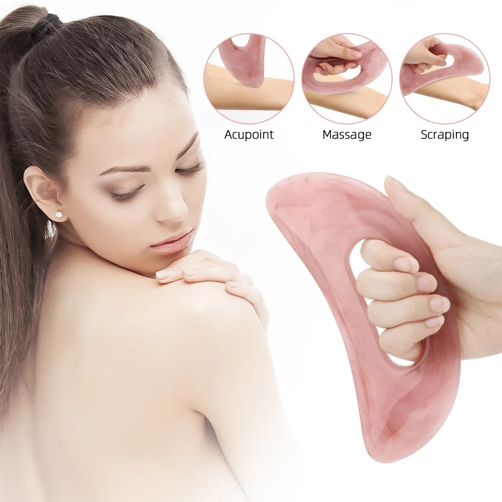 Gua Sha Board Massage Tool Muscle Massager Cellulite Massager Roller Large Gua Sha Massage Tool Muscle Scraping Massage Tool Lymphatic Drainage Massager Body Sculpting Anti Cellulite Tools for Body