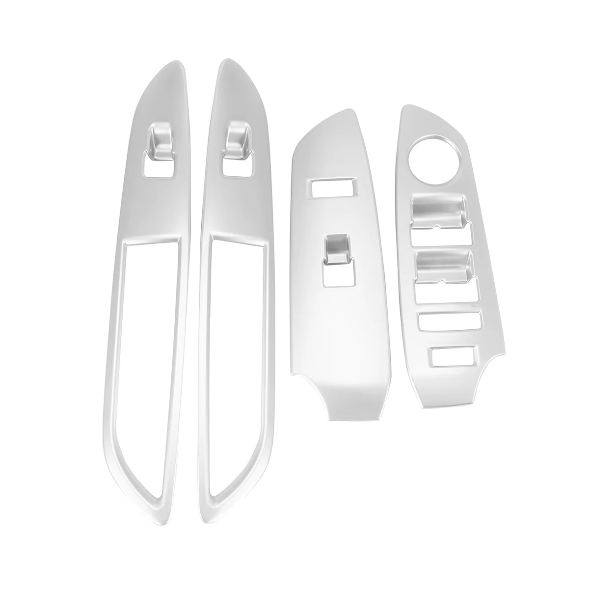 

4 шт. Крышка для переключателя интерьера двери окна подлокотника стеклянная Кнопка подъема панели отделка для 2013 - 2016