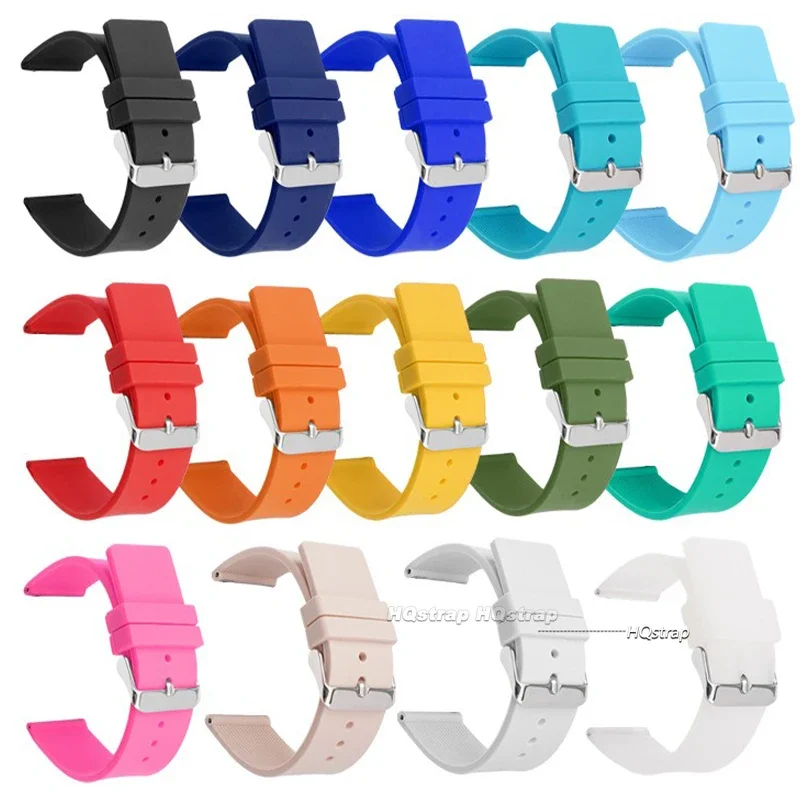 Universal Waterproof Silicone Watch Band - Vibrant Strap