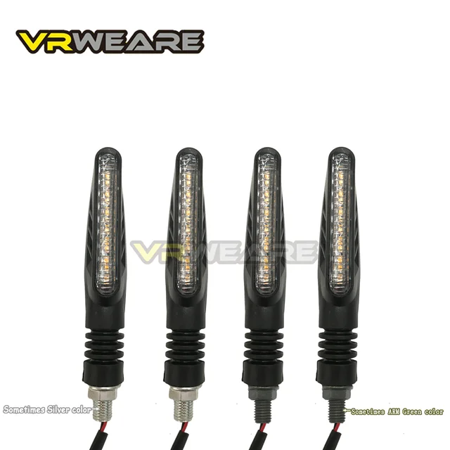 4PCS LED Turn Signals Indicator Motorcycle Flasher Arrow Motorcycle Turn Signals Light Motorcycle Light For Honda Yamaha Kawasak 2