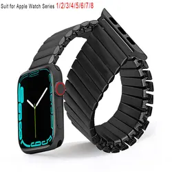 Stylish Elastic Stainless Steel Band - 38mm 40mm 41mm (Black)