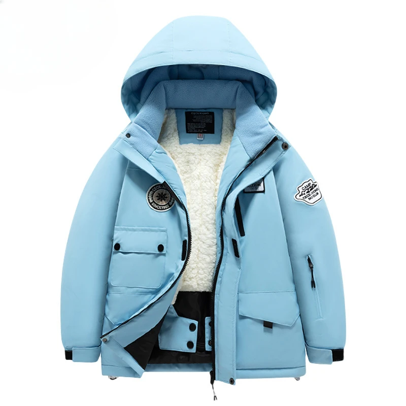 Children Skiing Suit Children's Ski Suit Suit Girls Outdoor Thickened Waterproof Windproof Warm Boys Baby Ski Clothes Pants Equipment