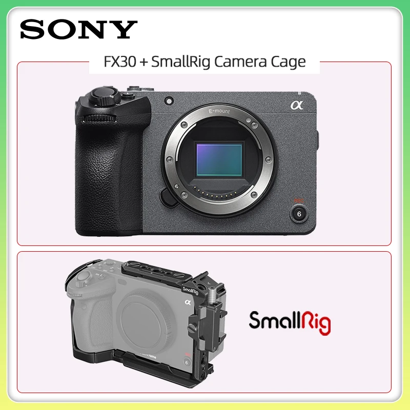 Sony-cámara de cine FX30 Super 35 APS-C sin Espejo, cámara Digital compacta  profesional para fotografía, 4K, HDR, 120p - AliExpress