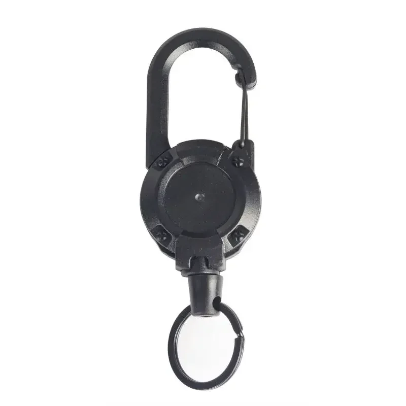 1/3Pcs Automatic Retractable Wire Rope Antitheft Easy-to-pull Buckle Rope Elastic Keychain Sporty Retractable Key Ring Anti Lost