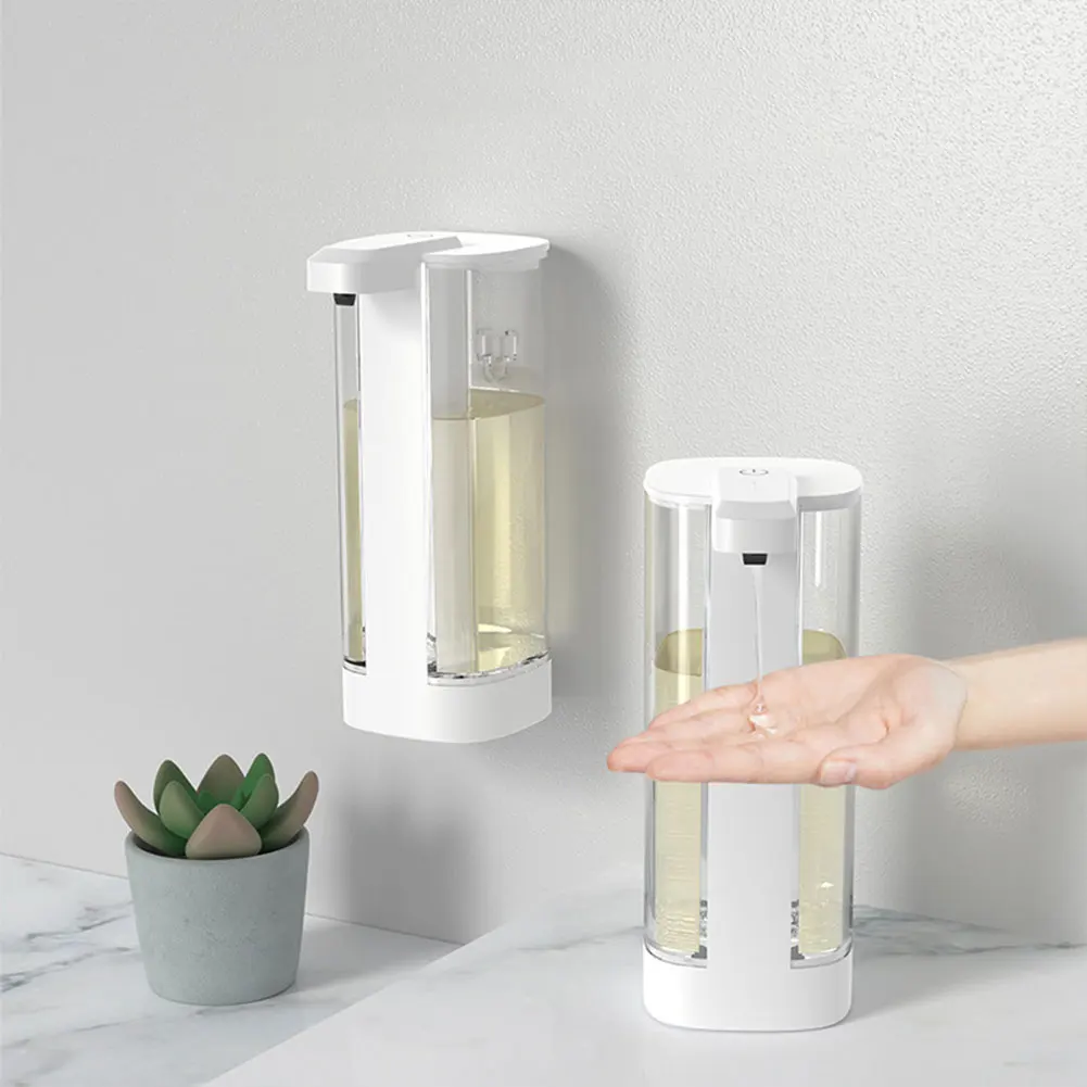 Automatic Soap Dispenser Touchless Dish Soap Dispenser Wall Mount Hands Free Auto Soap Dispenser for Kitchen and Bathroom