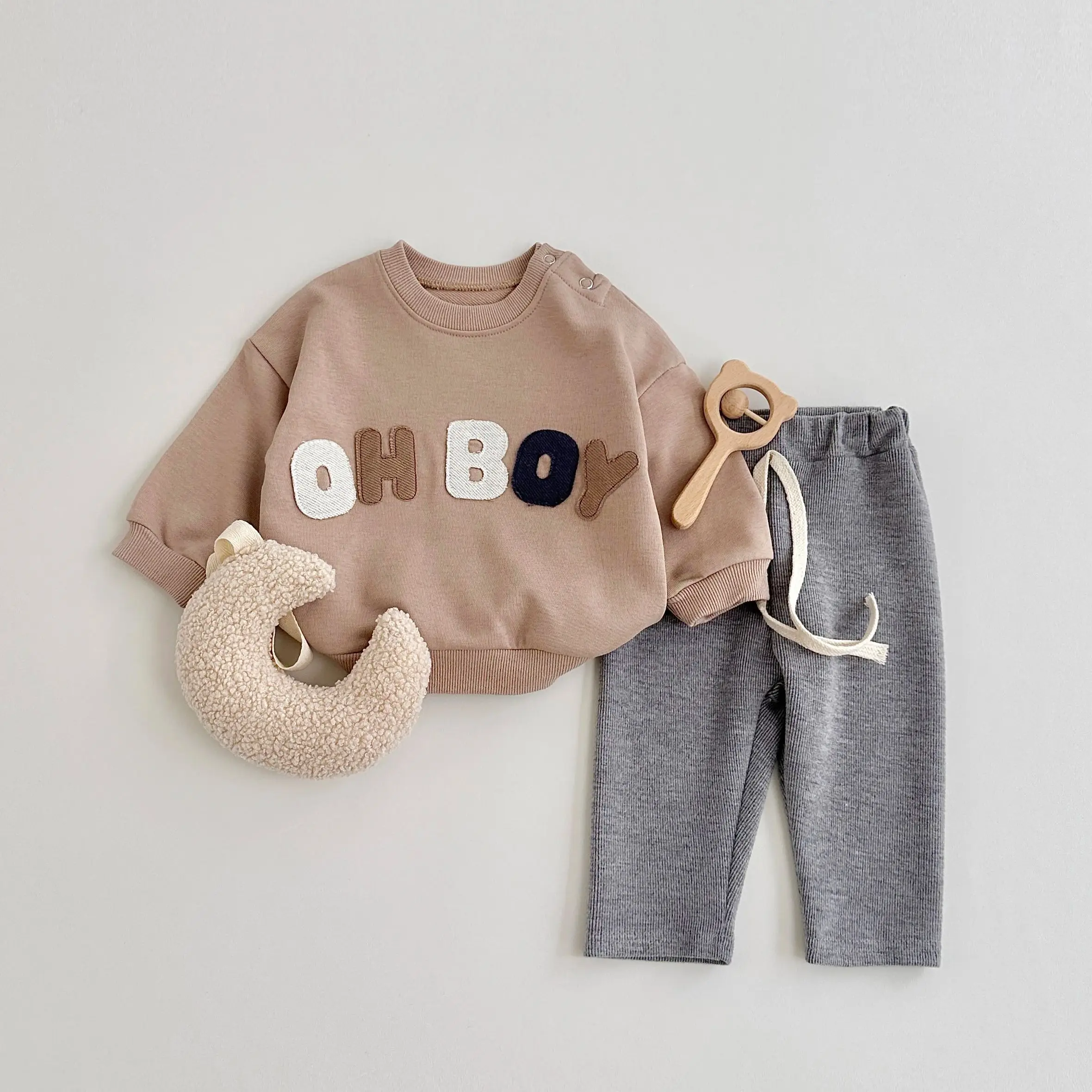 Menoea Baby Boy Clothing set Autumn fashion Cotton Hooded Tops Pants