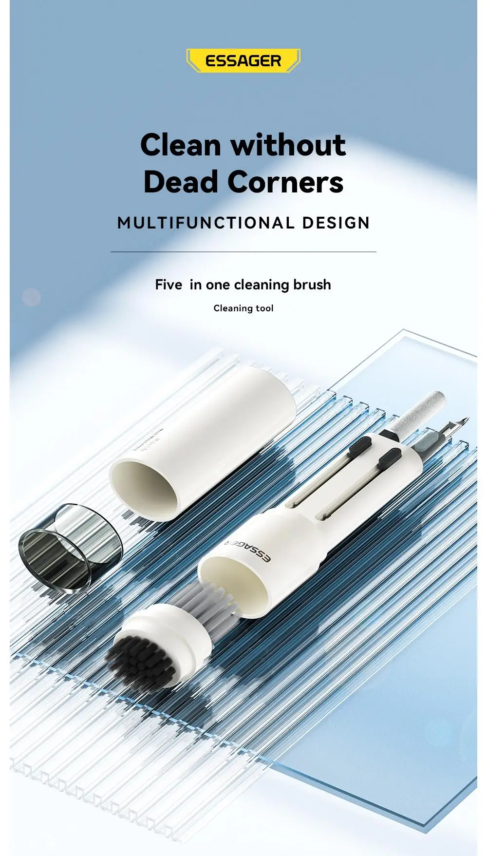 5-in-1 Cleaning Brush Bluetooth Earphones Cleaning Tool Cleaner Kit for Airpods