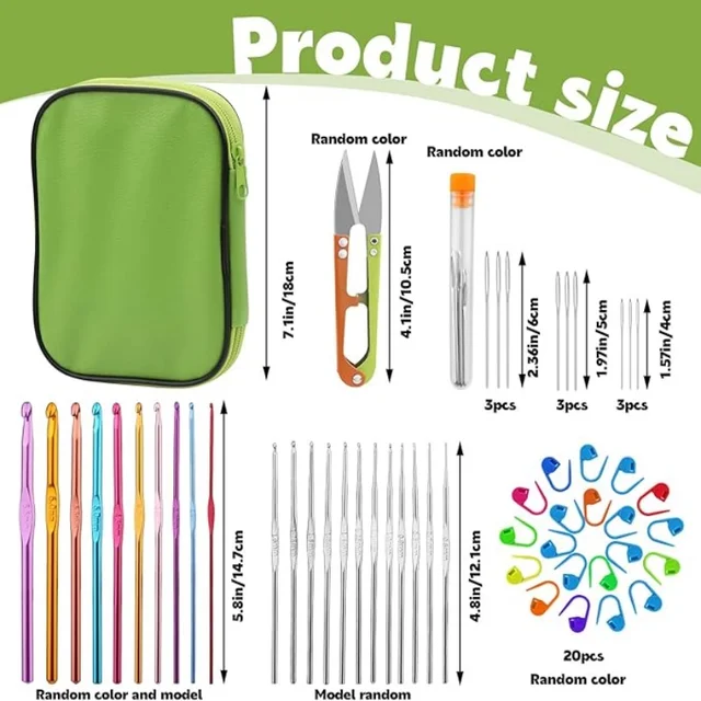 Crochet and Knitting Needles Set 2