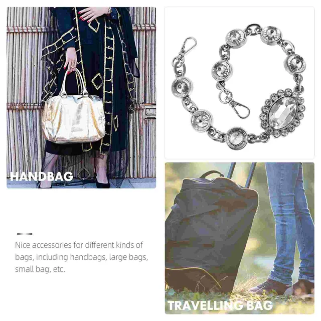 Táska Lánc Barkácsolás Strasszos Tartozékok Női Öv Váll Cink Ötvözet Utánozás Gyémánt Heveder Dekoráció Hiánya Nyári Cuccok - Image 2
