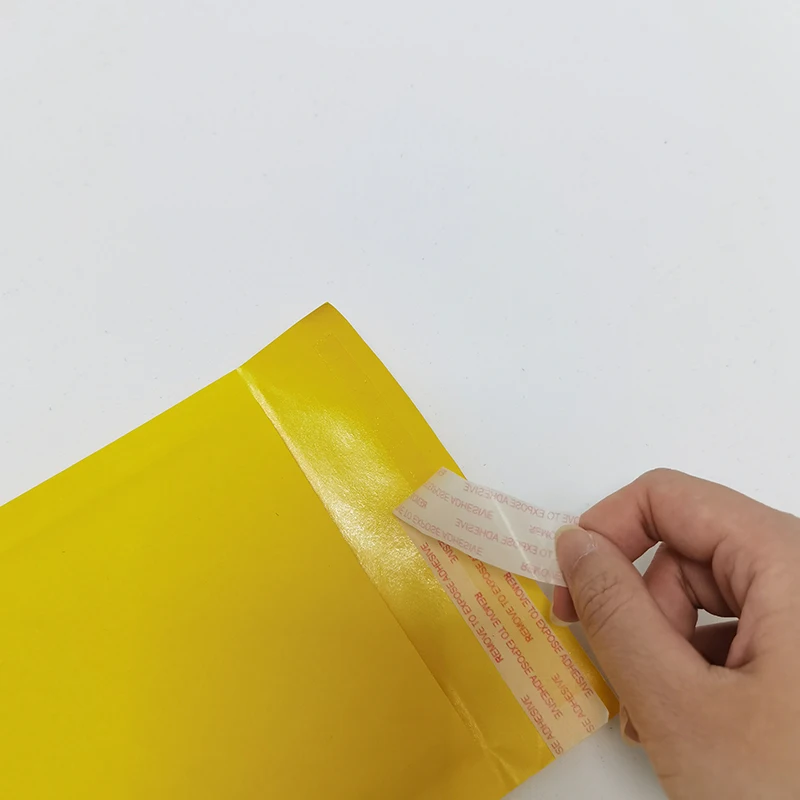 10 sztuk małe koperty bąbelkowe Bubble żółta torba Kraft Mailers koperty na przesyłki małe koperty bąbelkowe żółte etui