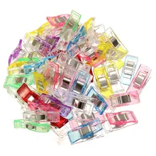 50Pcs Colorful Multifunction Small Plastic Clip Axe Clips Sewing Binder Clip For Crafting Home Office Supplies Color Random