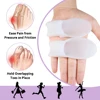 Pexmen 2/4/8Pcs Gel Big Toe Separator Bunion Corrector Pain Relief Hallux Valgus Straighter Orthopedic Toe Protector Spacer 3
