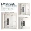 51" Tri-Fold Bathtub Shower Door Tempered Glass Framedless Design Waterproof Seal Installation Ease 4
