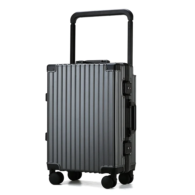 thumbnail image 1 of Maleta de viaje con mango ancho de 20 "y 24" y 26 pulgadas, marco de aluminio, caja de embarque para equipaje, cubierta de carrito, maletas de negocios de gran capacidad, 1 of 4