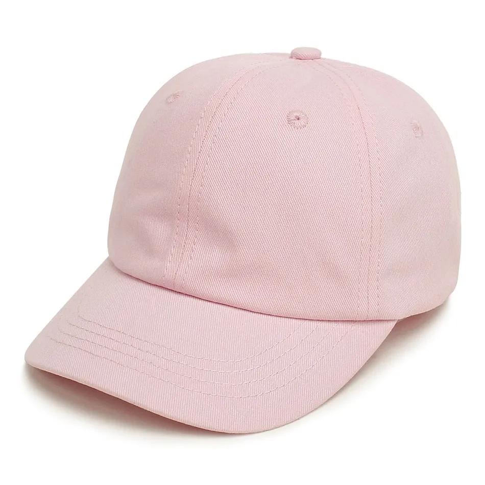 Baby Girl Baseball Caps Pink Black White Gray Children Low Profile Sun Hat Kids Boy Running Headwear Clothing Accessories 2