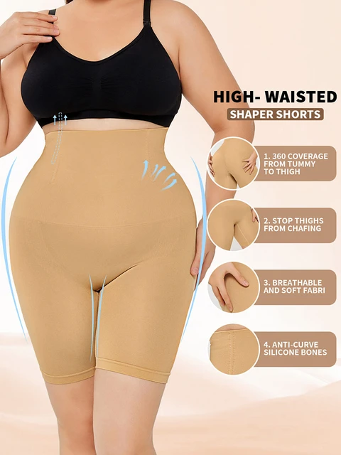 Plus Size Women Shapewear Underwear  Plus Size High Waist Shapewear -  Seamless - Aliexpress