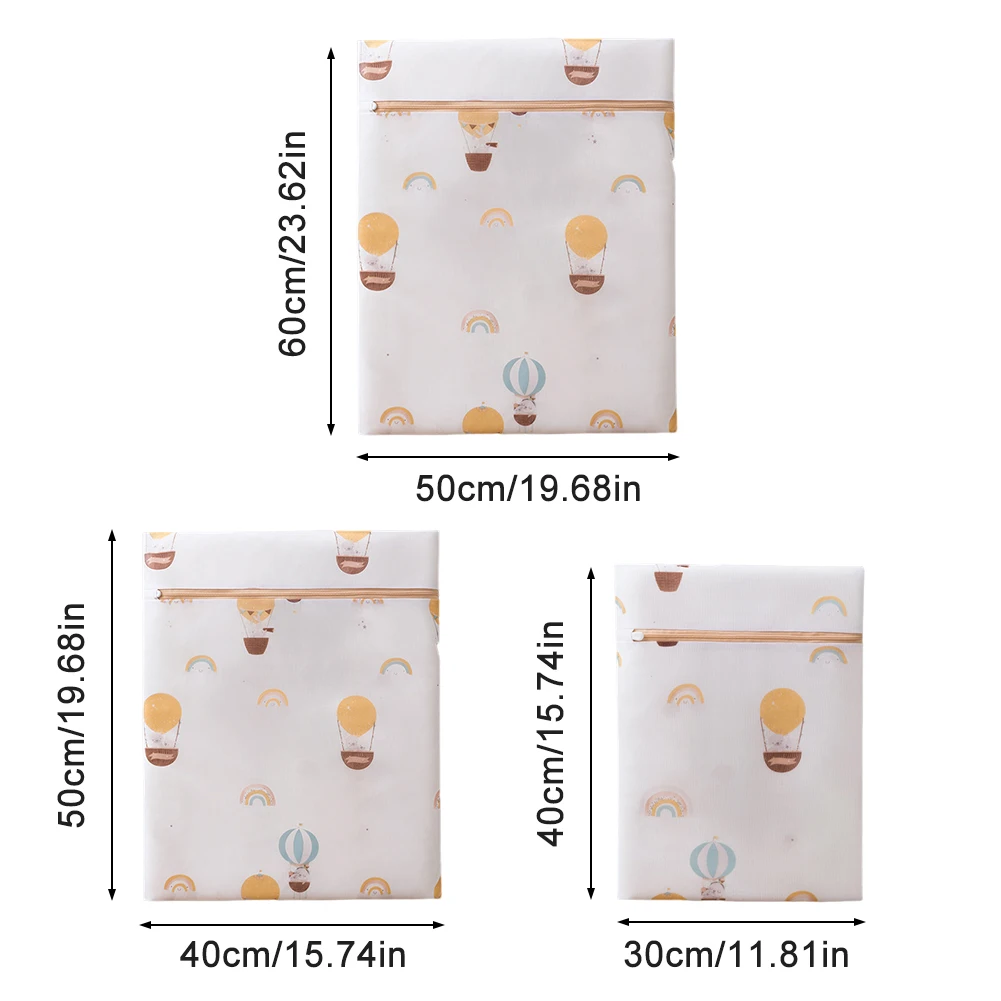 3pcs/set Laundry Bag Fine Mesh Blouse Baby Clothes Washing Machine Wash Pouch White Anti Staining for Underwear Bra Socks Shirt 6