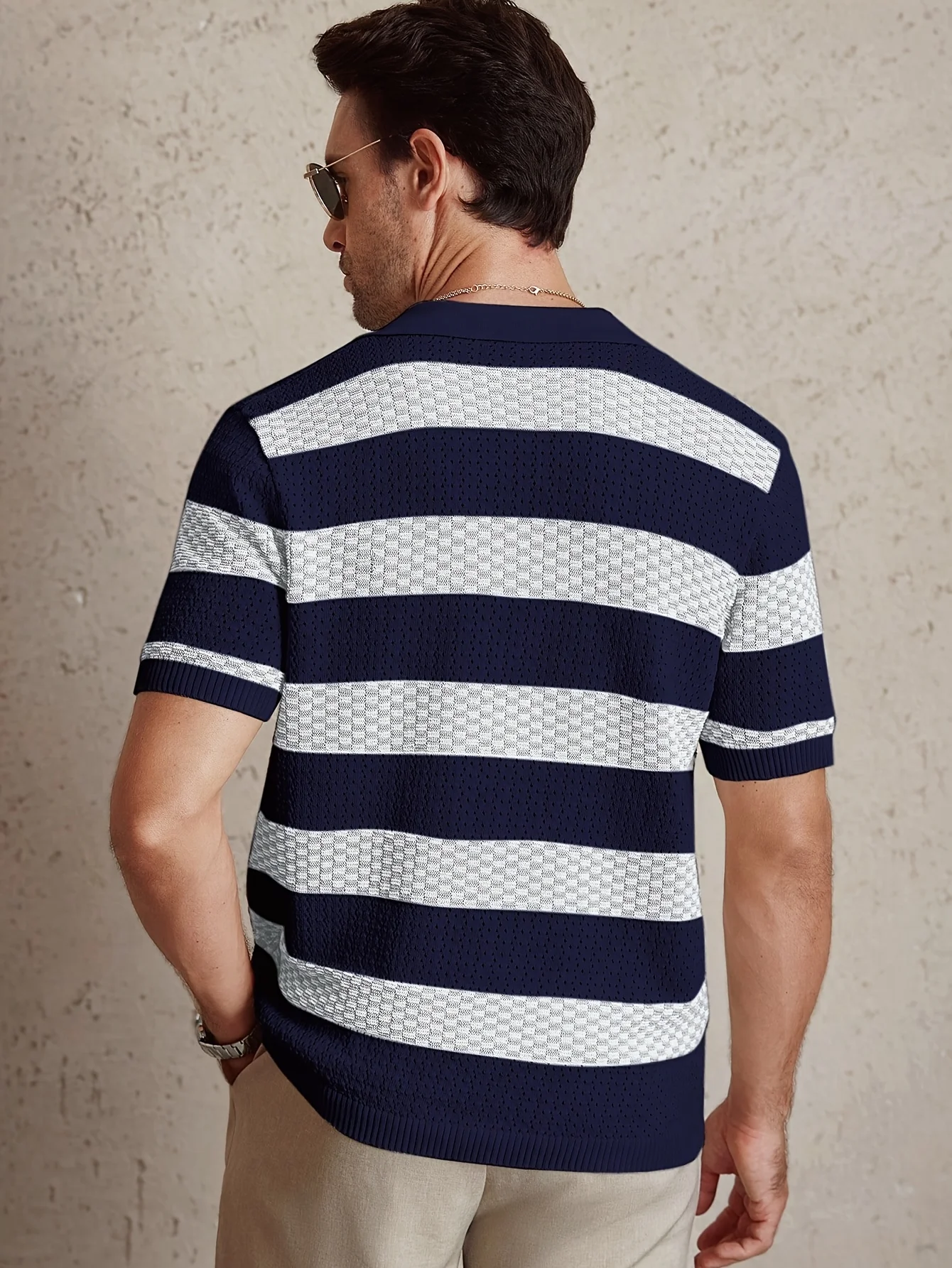 Daily Casual Mens Knitted Polo Shirts 6