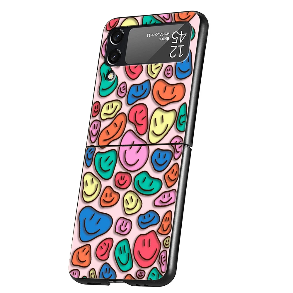 Chic Smile Face Hard Phone Case - Black Cover