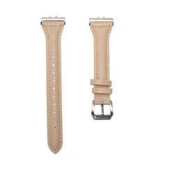 Slim Leather Strap - Elegant Women's Wristband for Smartwatch Accessories (Retro 07)