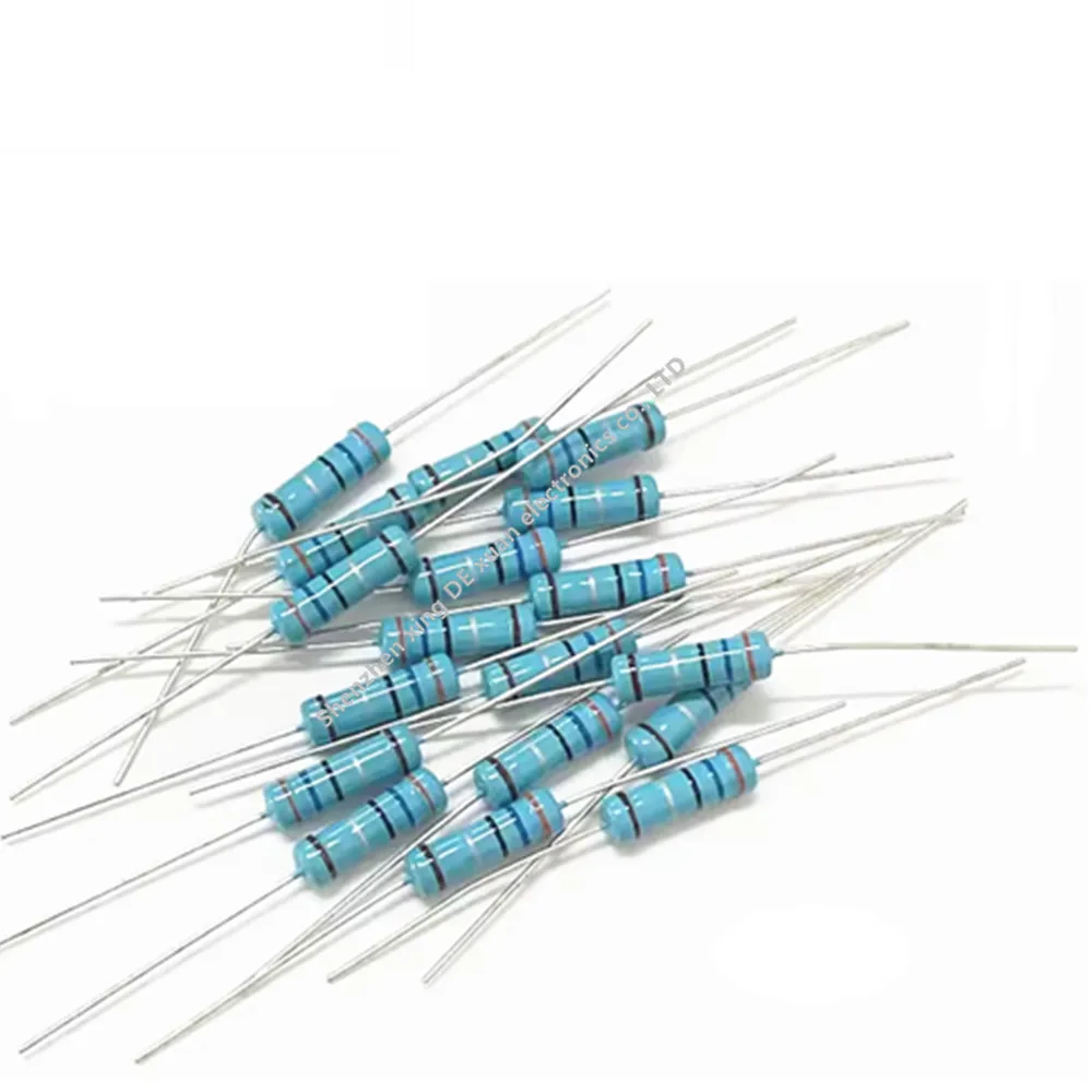 

200pcs Metal Film Resistors 1 Watts 1% 1W 10 12 15 18 20 22 24 27 30 33 36 39 43 47 51 56 62 68 75 82 91 K R E Ohm