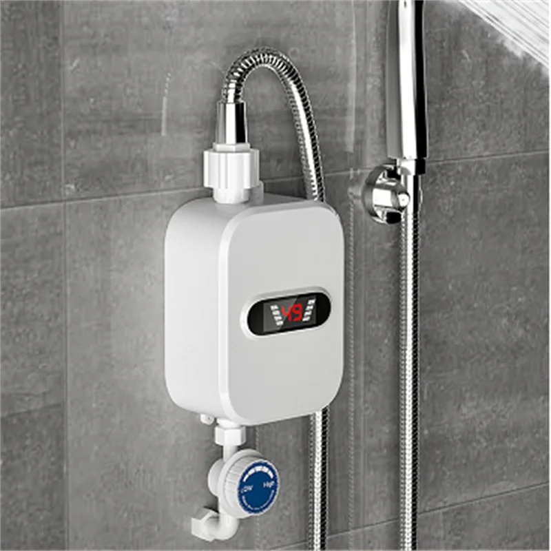 

Water Heater Shower 220V Bathroom Faucet Instant Hot Water Heater 3500W Digital Display For Country House Cottage Hotel Kitchen