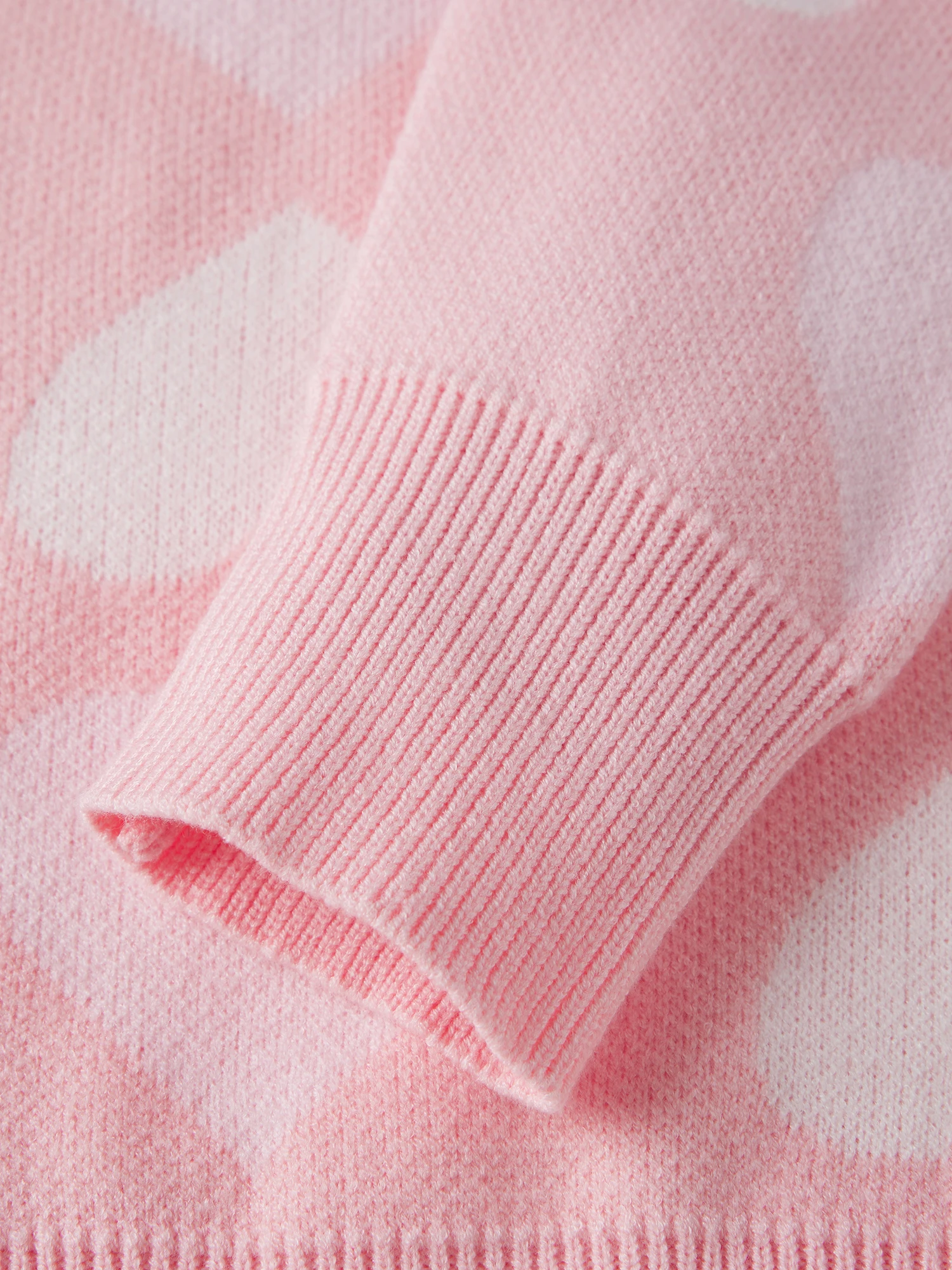 Women s Cozy Knit Sweater with Heart Print Detailing Crew Neckline and Long Sleeves - Stylish Pullover for Fall and Winter