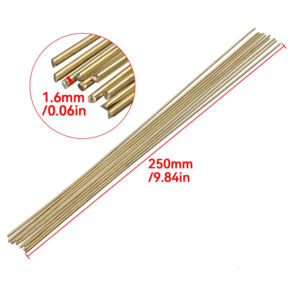 Welding Rods welding rods,tin solder rod 250mmx1.6mm Gold Sifbronze Brazing Welder Rods Brass Bar K Gold Platinum Jewelry Welding Tool 10Pcs/lot