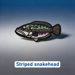 Embroidered Lure Fishing Velcro Patch - Perfect for Bags, Apparel, and Hats (MST - DM)