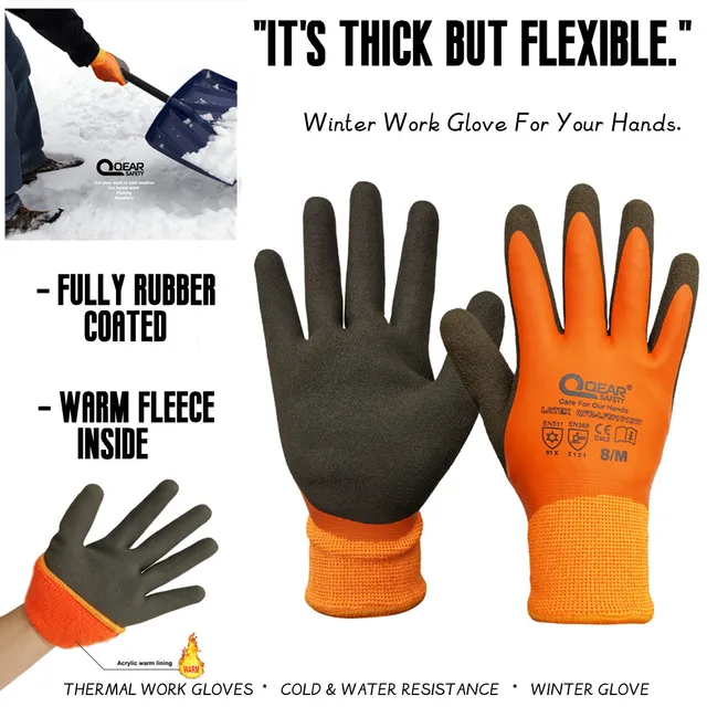 Stay Warm and Protected with QEAR SAFETY Thermal Work Safety Gloves