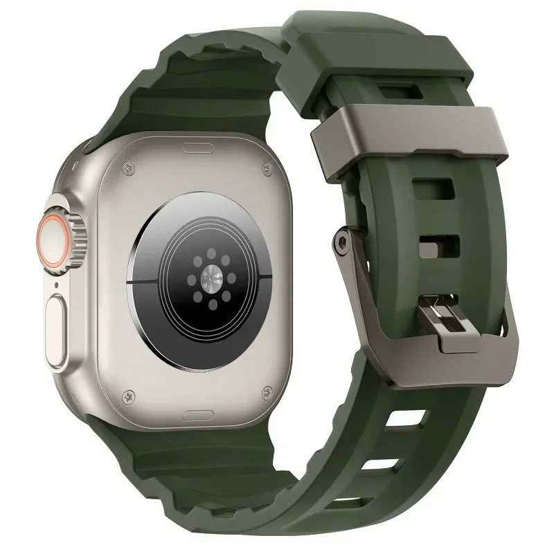 Sport Silicone Titanium Band - Soft Rubber Bracelet Strap