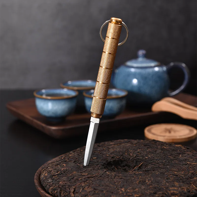 Pu\'er Tea Knife White Tea Knife Tea Needle Tea Cone Tea Set Accessories Aluminum Alloy Tea Knife Self Defense Accessories ZC372