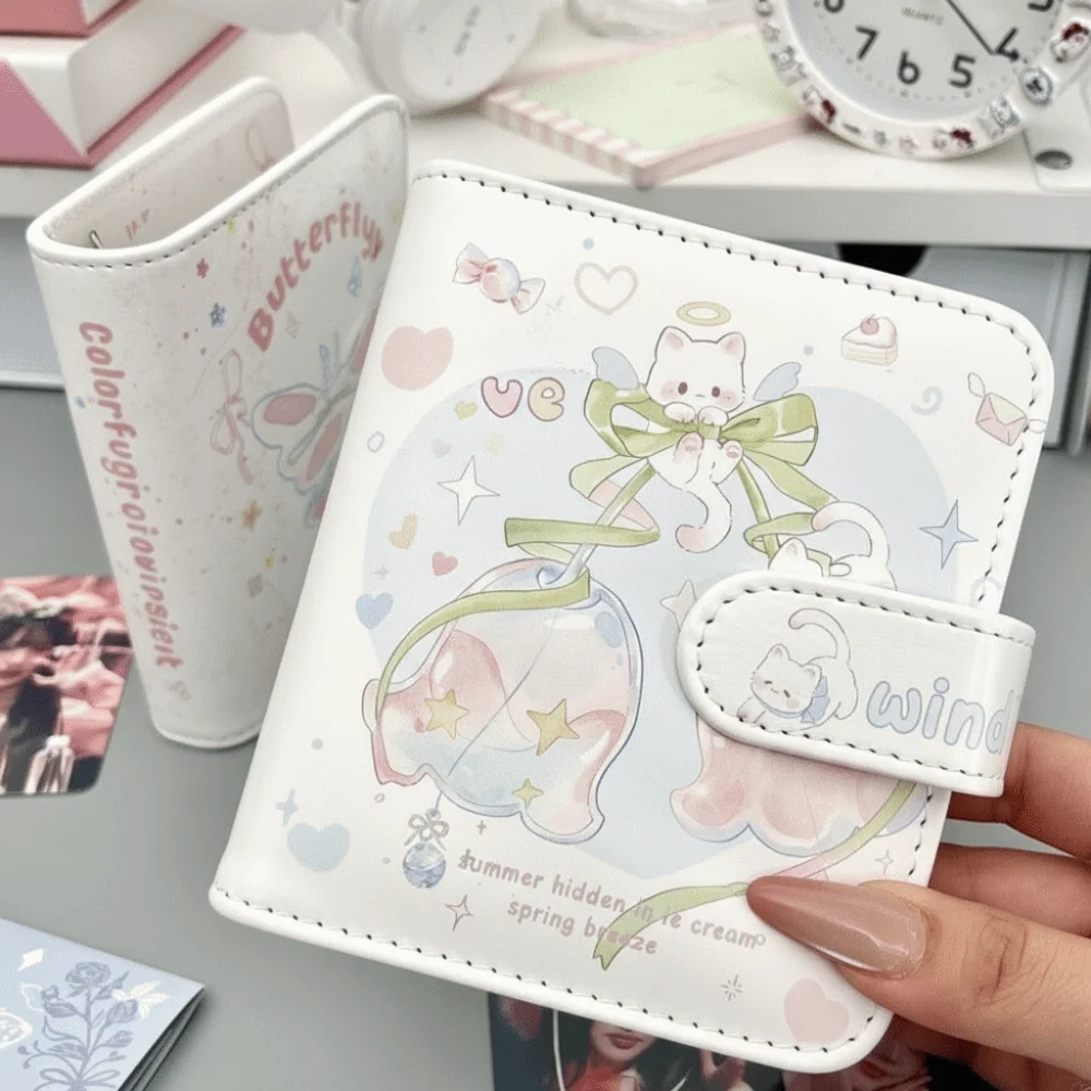 휴대용 카드북 가죽 커버 M5 편광 사진앨범 20페이지 내지 원 그리드 스타 체이싱 컬렉트 북