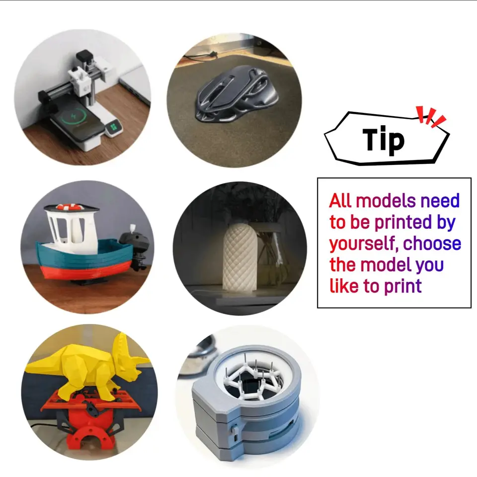 For Bambu Lab 3D Printing Track Train Creative Model Components