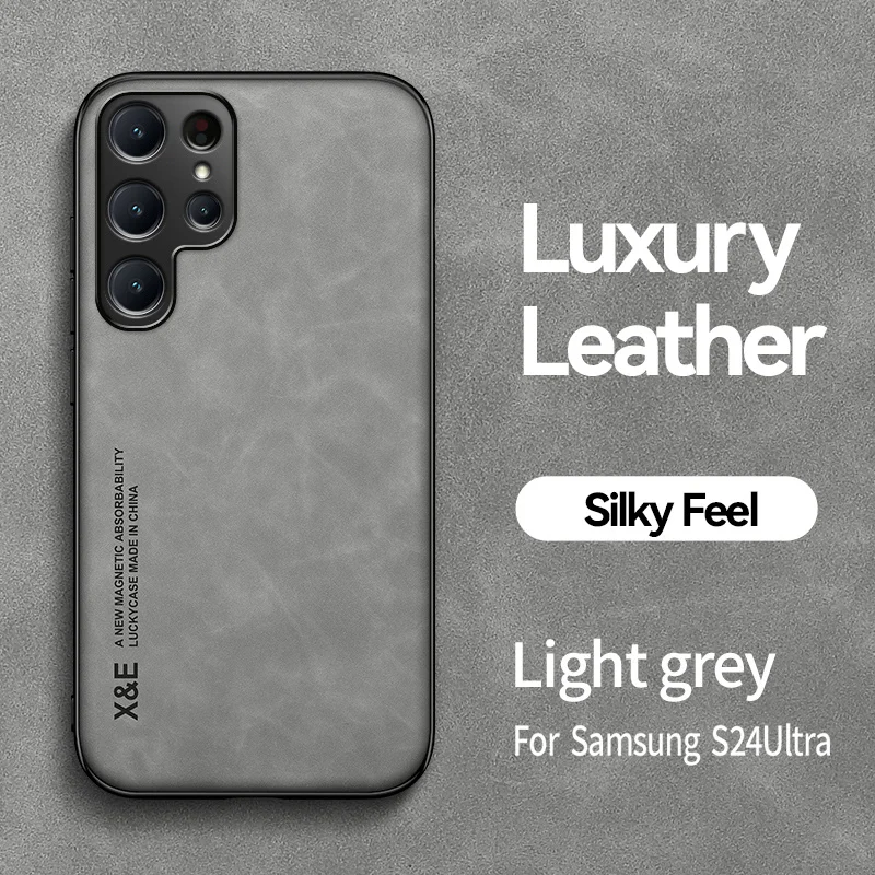 Luxury Magnetic Leather Soft Phone Case - Premium Back Cover
