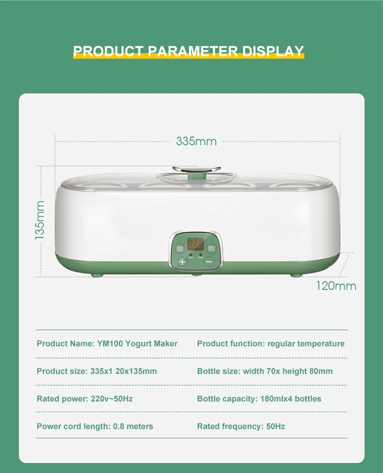 Wholesale Home Kitchen Appliance, Yogurt Machine Stainless Steel Mini Yogurt Maker Automatic Electric Yogurt Maker/ 5